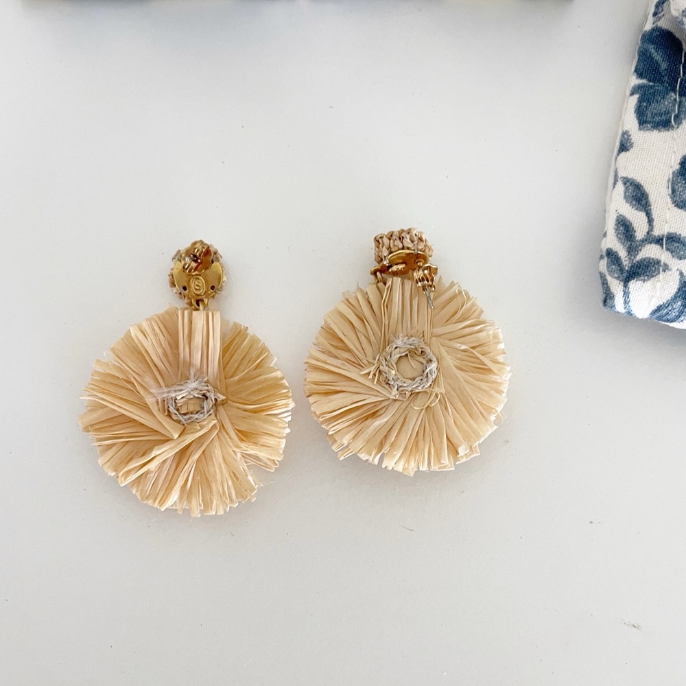 Sezane Aelie Earrings straw - Picture 3 of 7